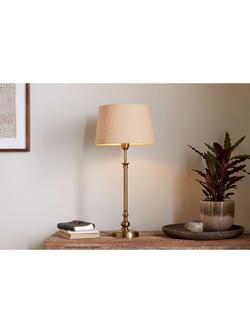 nkuku Ehadi Table Lamp Base, Antique Brass - view 2, Antique Brass
