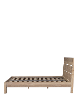 nkuku Iya Wooden Bed Frame, Super King Size, Natural Wood - view 2, Natural Wood