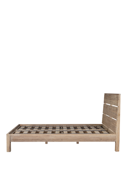 nkuku Iya Wooden Bed Frame, Super King Size, Natural Wood - view 2, Natural Wood