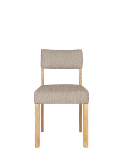 nkuku Nadeeka Mango Wood Dining Chair, Natural - view 2, Grey