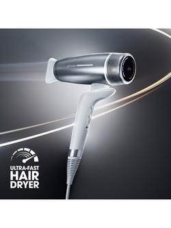 ghd Speed Hair Dryer - view 2, Silver White