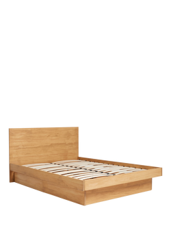 MADE Meiko Platform Bed Frame with Drawers, Double, Wood, Wood