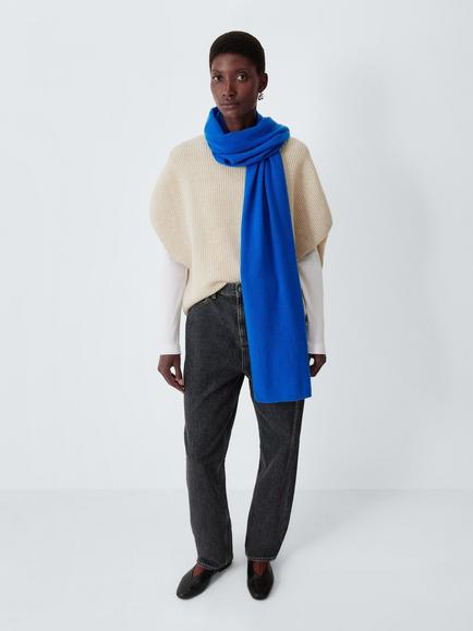 John Lewis Cashmere Scarf, Cobalt