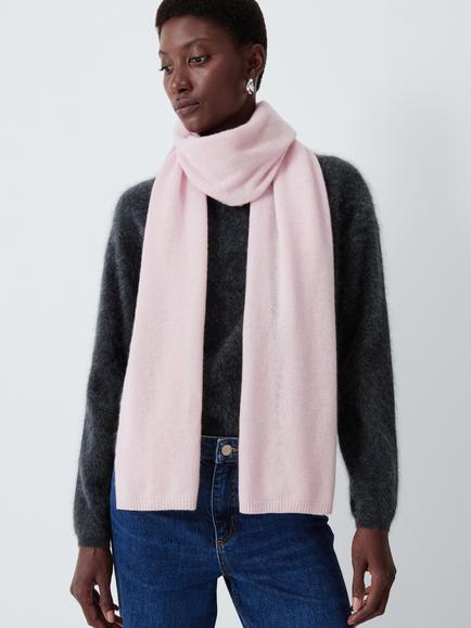 John Lewis Cashmere Scarf, Light Pink