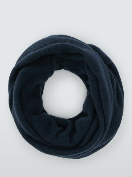 John Lewis Cashmere Snood - view 2, Navy