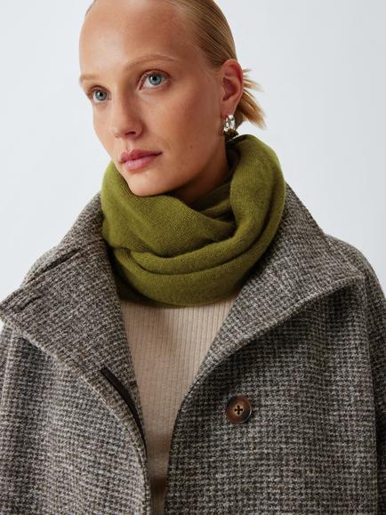 John Lewis Plain Cashmere Snood, Olive
