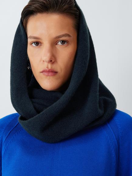 John Lewis Cashmere Triangle Scarf, Navy