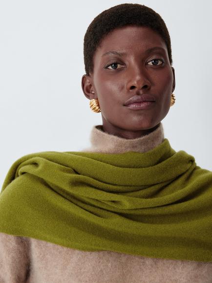 John Lewis Cashmere Wrap, Olive