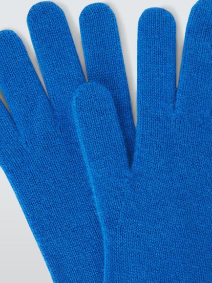 John Lewis Cashmere Gloves - view 2, Cobalt