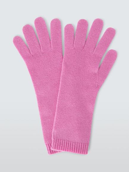 John Lewis Cashmere Gloves, Pink