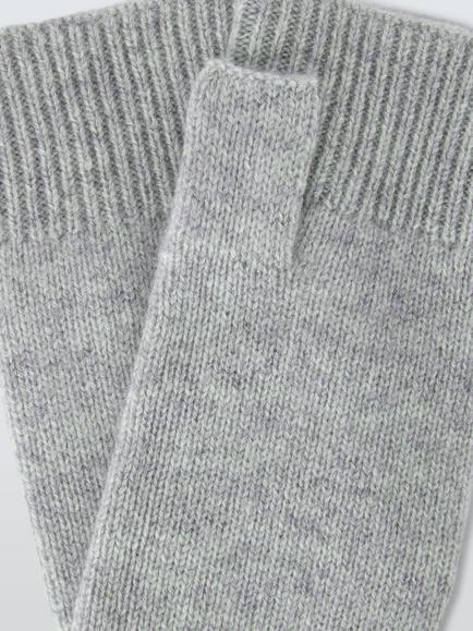 John Lewis Cashmere Handwarmers - view 2, Grey