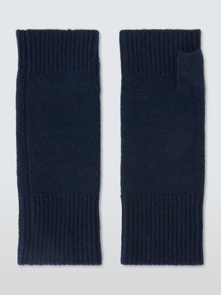 John Lewis Cashmere Handwarmers, Navy