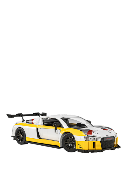Hot Wheels Mattel Brick Shop '15 Audi R8 LMS Buildable Toy Car Set - view 2, Multi