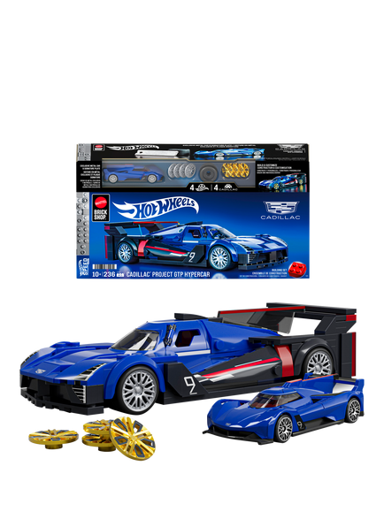 Hot Wheels Mattel Brick Shop Cadillac Project GTP Hypercar, Multi