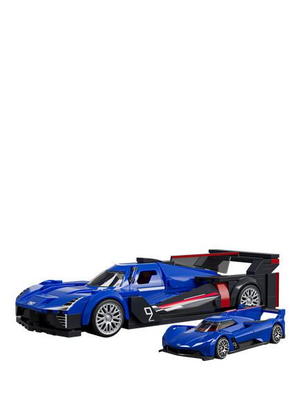 Hot Wheels Mattel Brick Shop Cadillac Project GTP Hypercar - view 2, Multi
