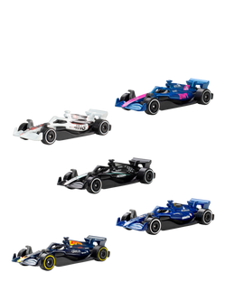 Hot Wheels Formula 1 Toy Cars, Pack of 5, Multi