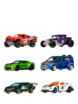 Hot Wheels Silver Series Legends Toy Cars & Trucks, Pack of 6, Multi