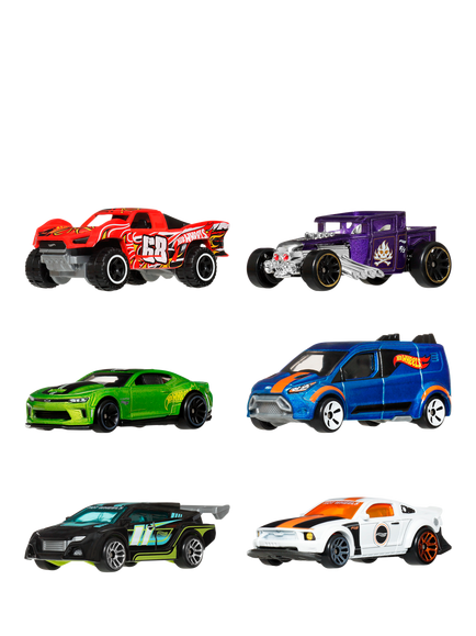 Hot Wheels Silver Series Legends Toy Cars & Trucks, Pack of 6, Multi