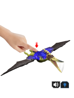 Jurassic Park Jurassic World Wild Roar Pteranodon Dinosaur Toy - view 2, Multi
