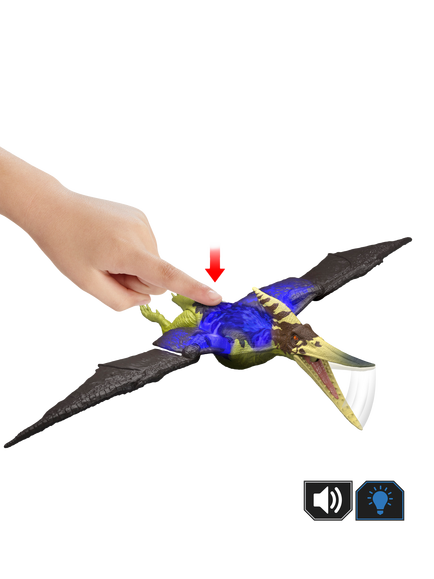 Jurassic Park Jurassic World Wild Roar Pteranodon Dinosaur Toy - view 2, Multi
