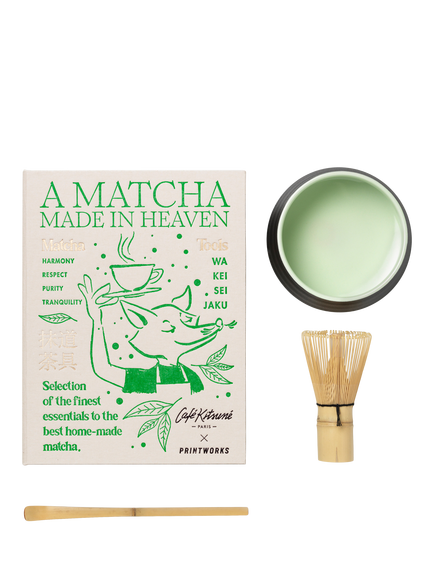 PRINTWORKS Essentials Matcha Tools Gift Set, Green