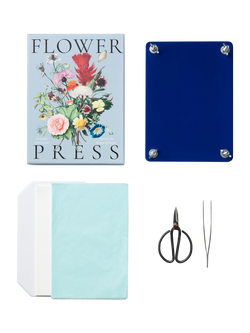PRINTWORKS Flower Press Kit, Blue