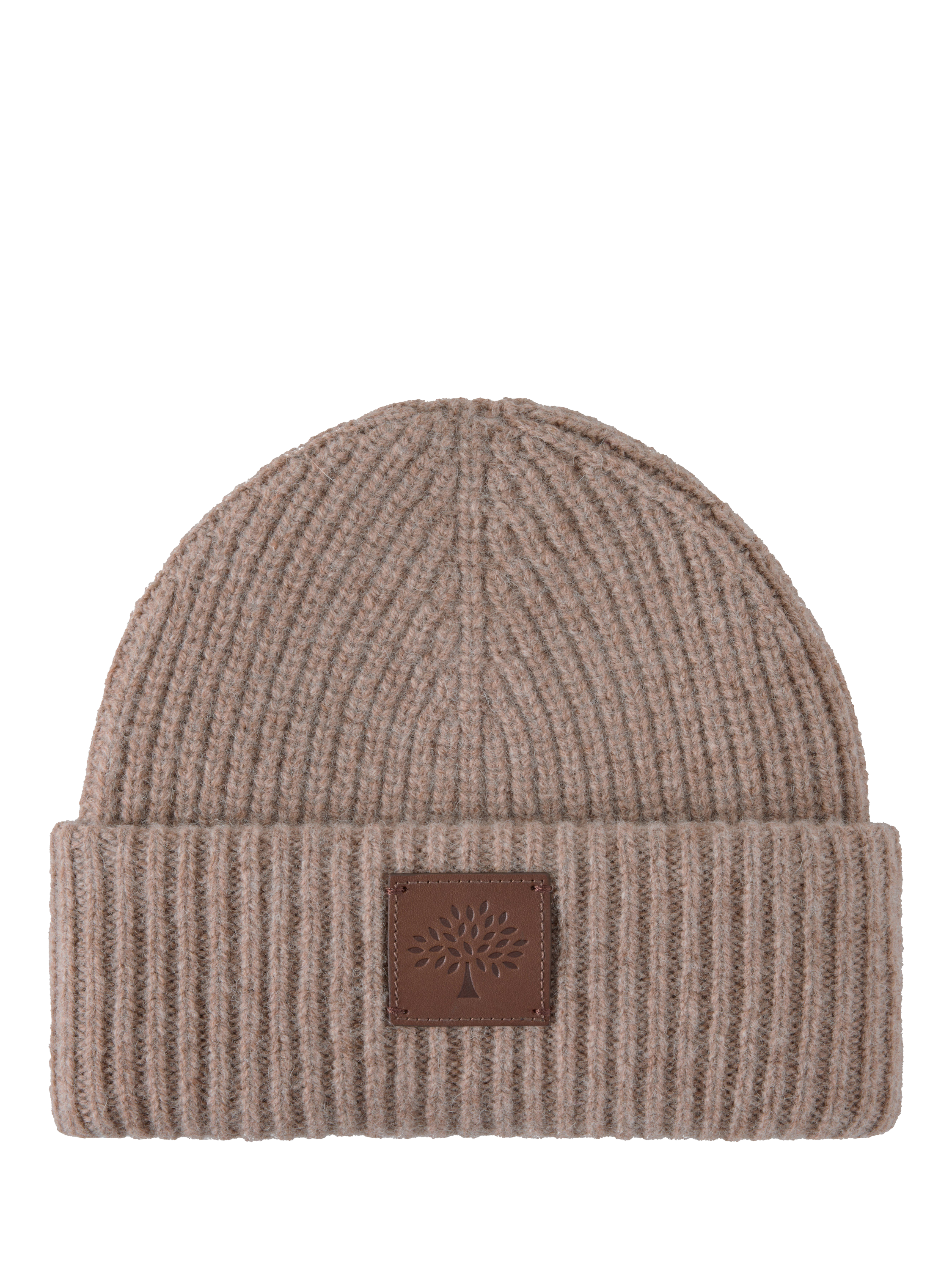Product image 1 of 1, which shows Mulberry Solid Wool Knitted Beanie, Maple