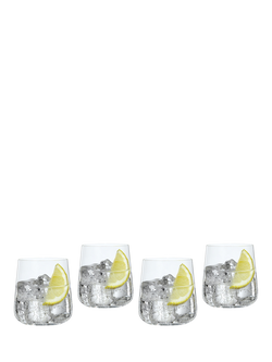 Spiegelau Style Crystal Glass Tumbler, Set of 4, 340ml, Clear, Clear