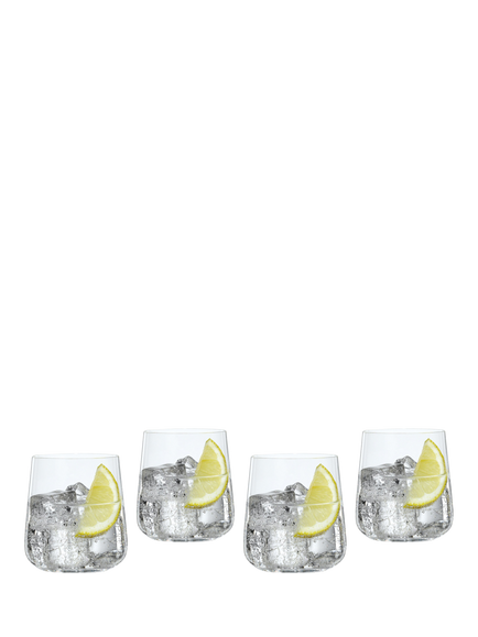 Spiegelau Style Crystal Glass Tumbler, Set of 4, 340ml, Clear, Clear