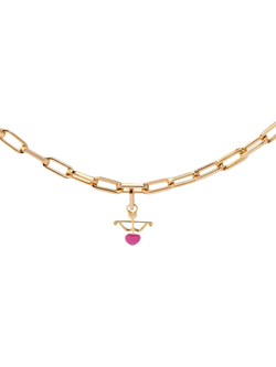 frkl. Rebel Heart Shot to the Heart Charm, Gold/Pink - view 2, Gold/Pink