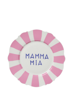 In The Roundhouse Wave Italian Fine China Side Plates, Set of 4, 21cm, Multi - view 2, Multi