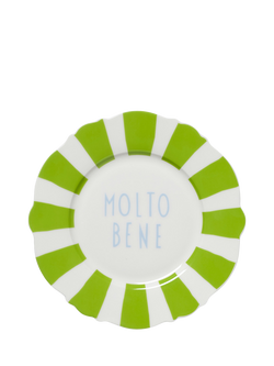 In The Roundhouse Wave Italian Fine China Side Plates, Set of 4, 21cm, Pastel/Multi - view 2, Multi
