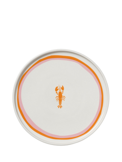 In The Roundhouse Seafood Fine China Side Plates, Set of 4, 18cm, Multi - view 2, Multi