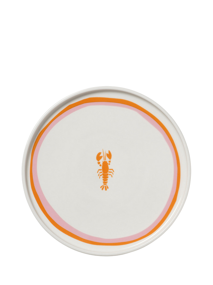 In The Roundhouse Seafood Fine China Side Plates, Set of 4, 18cm, Multi - view 2, Multi