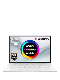 ASUS Zenbook S16 OLED Copilot+ PC Laptop, AMD Ryzen AI 9 Processor, 32GB RAM, 2TB SSD, 16” 3K OLED Touchscreen, White, White