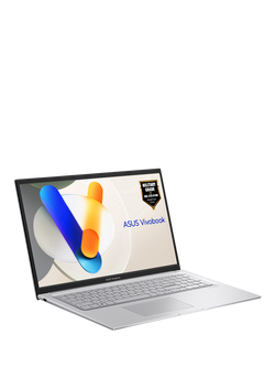 ASUS VivoBook 17 X1704 Laptop, Intel Core 5 Processor, 16GB RAM, 512GB SSD, 17.3" Full HD, Silver - view 2, Silver