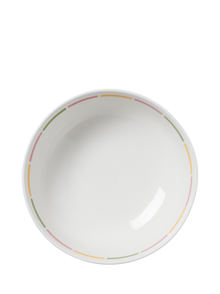 In The Roundhouse Bellissimo Fine China Serving Bowl, 25cm, White/Multi - view 2, Multi