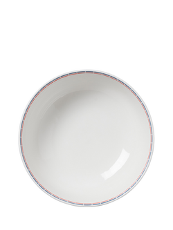 In The Roundhouse Italian Fine China Pasta Serving Bowl, 25cm, White/Multi - view 2, Multi