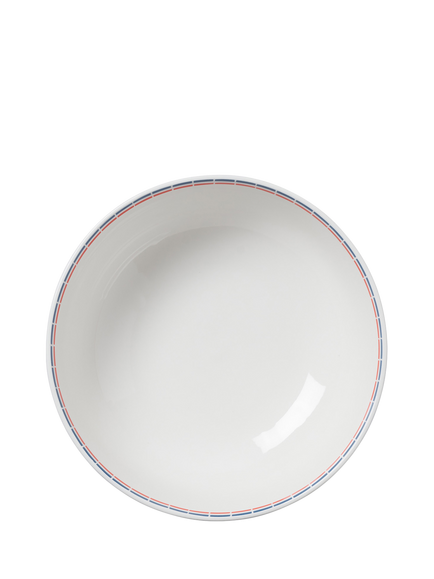 In The Roundhouse Italian Fine China Pasta Serving Bowl, 25cm, White/Multi - view 2, Multi
