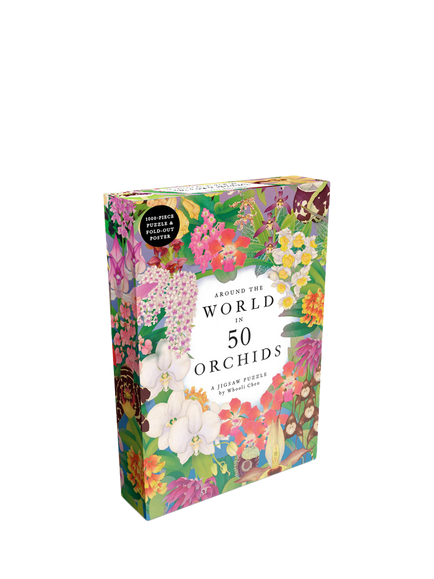 Laurence King Publishing Around the World in 50 Orchids Jigsaw Puzzle, 1000 Pieces, Multi