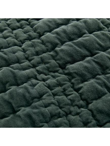 Laura Ashley Velvet Scallop Bedspread, Pine Green - view 2, Pine Green