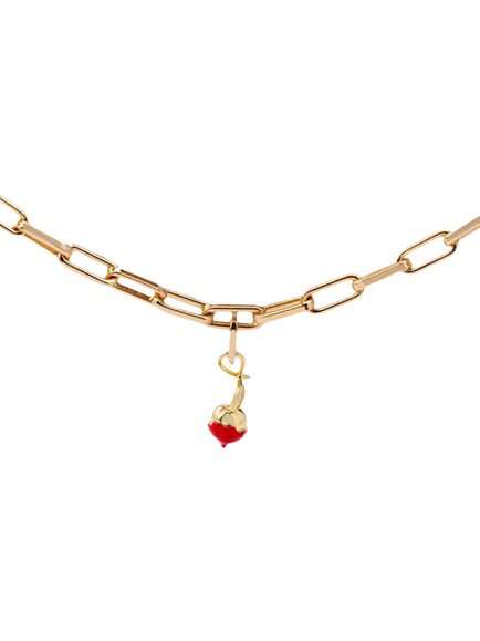 frkl. Let's Eat Cake Cherry Picked Charm, Gold/Red - view 2, Gold/Red