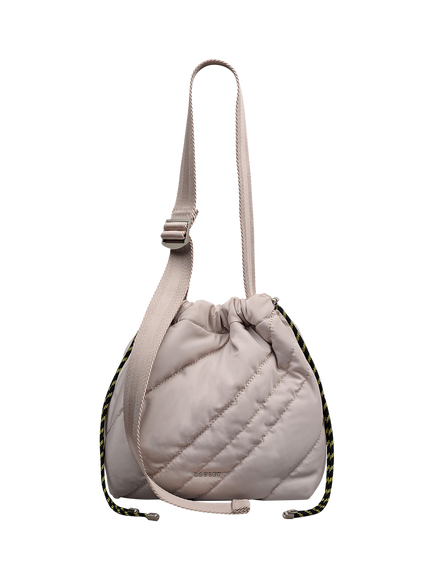 Radley Eden Row Nylon Bucket Crossbody Bag, Feather Grey, Feather Gray