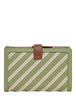 Radley Willis Street Medium Striped Leather Purse, Apple - view 2, Apple/Multi