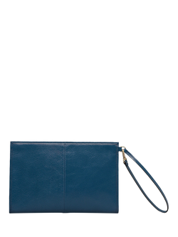 Radley Chilton Grove Leather Pouch - view 2, Utility Blue