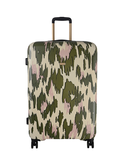 Radley Abstract Animal Large 4-Wheel Suitcase, Hunter Green, Hunter Green/Multi