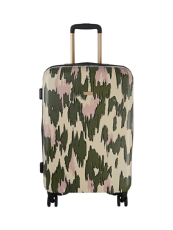 Radley Abstract Animal Medium 4-Wheel Suitcase, Hunter Green, Hunter Green/Multi