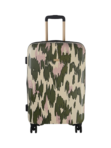 Radley Abstract Animal Medium 4-Wheel Suitcase, Hunter Green, Hunter Green/Multi