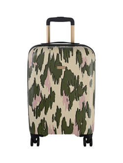 Radley Abstract Animal Cabin 4-Wheel Suitcase, Hunter Green, Hunter Green/Multi