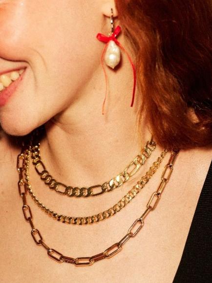 frkl. The Mini Chain Necklace, Gold - view 2, Gold